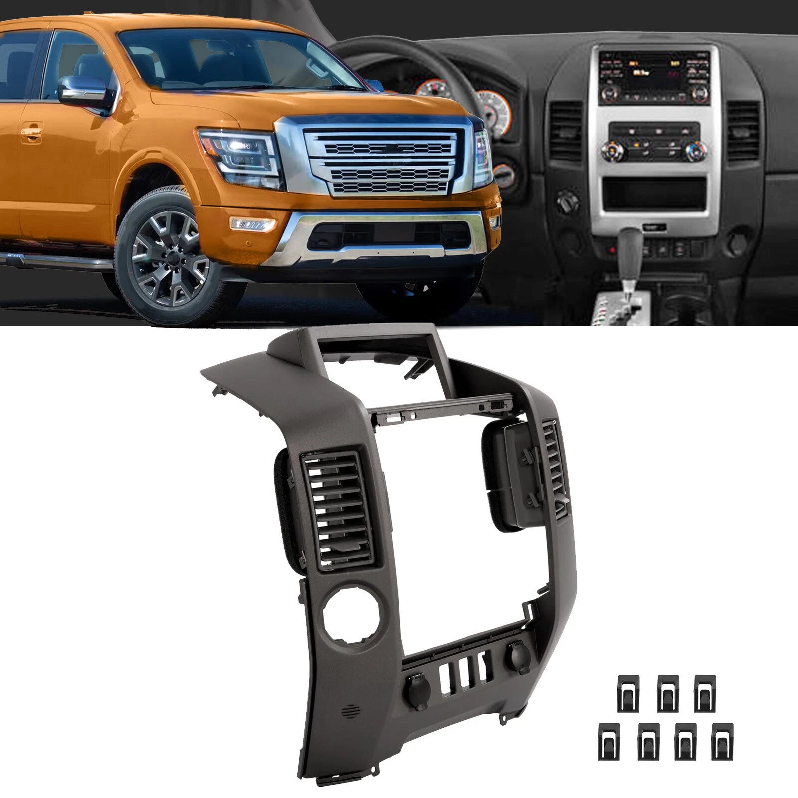 ABS Instrument Panel Lid Dash Console Bezel for Nissan Titan Armada (2004–2007)