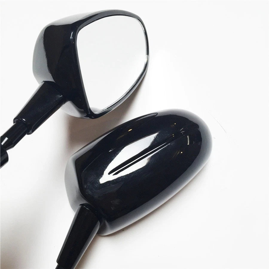 Black Racing Mirror for CBR, Ninja ZX, GSXR, Katana, Hayabusa, YZF R1