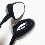 Black Racing Mirror for CBR, Ninja ZX, GSXR, Katana, Hayabusa, YZF R1
