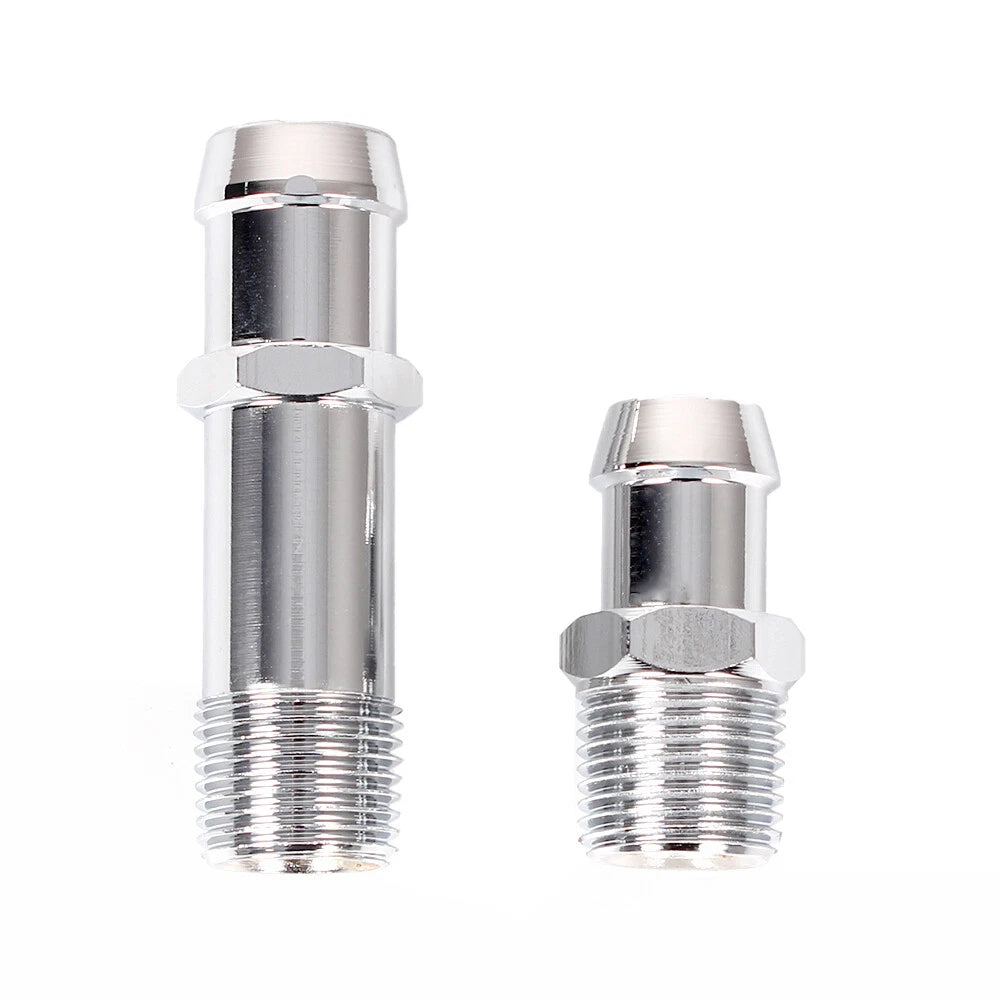 Heater Hose Fittings for Water Pump and Intake (Chrome)