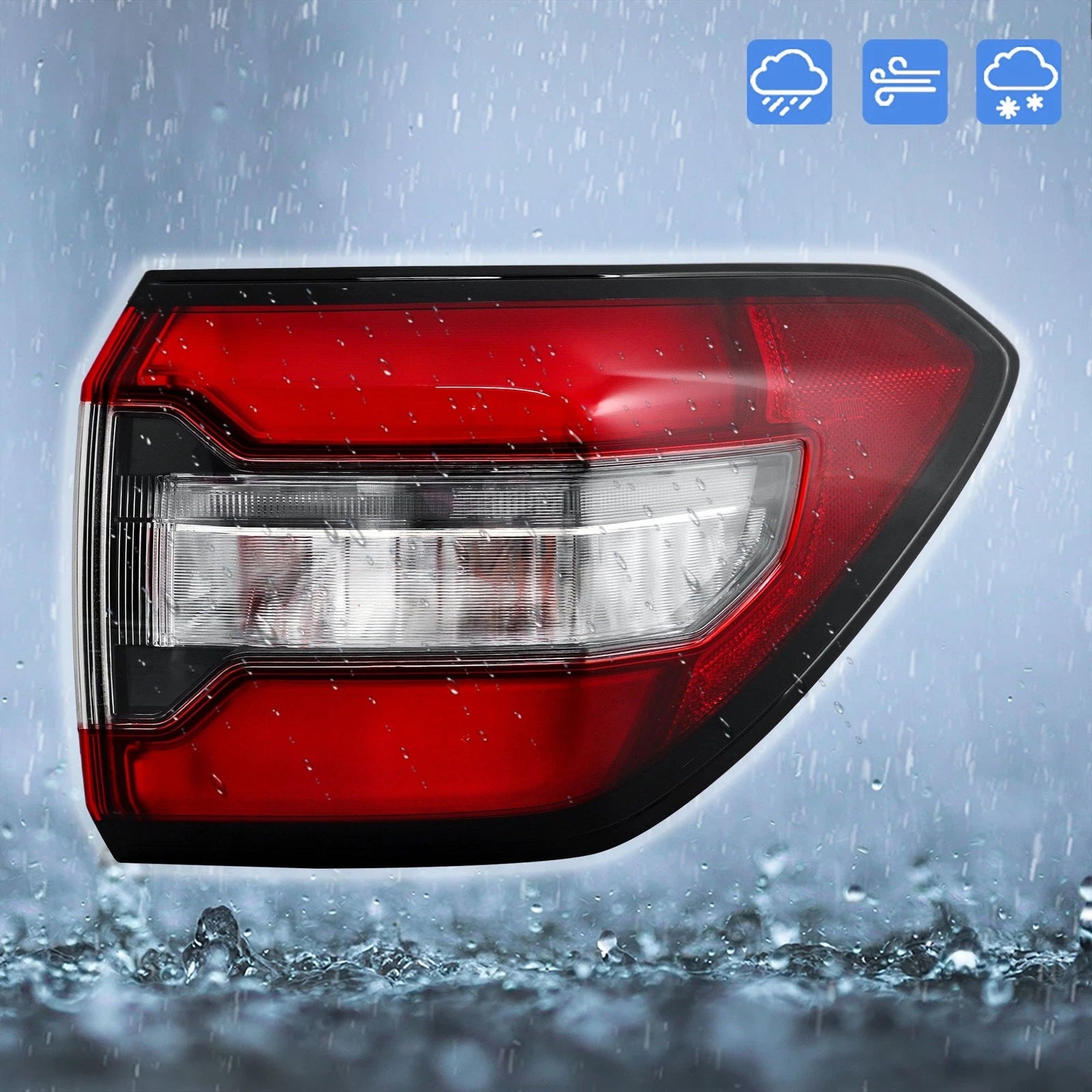 LED Tail Light Assembly for Honda Pilot (2023–2025) Rear Right Side Black