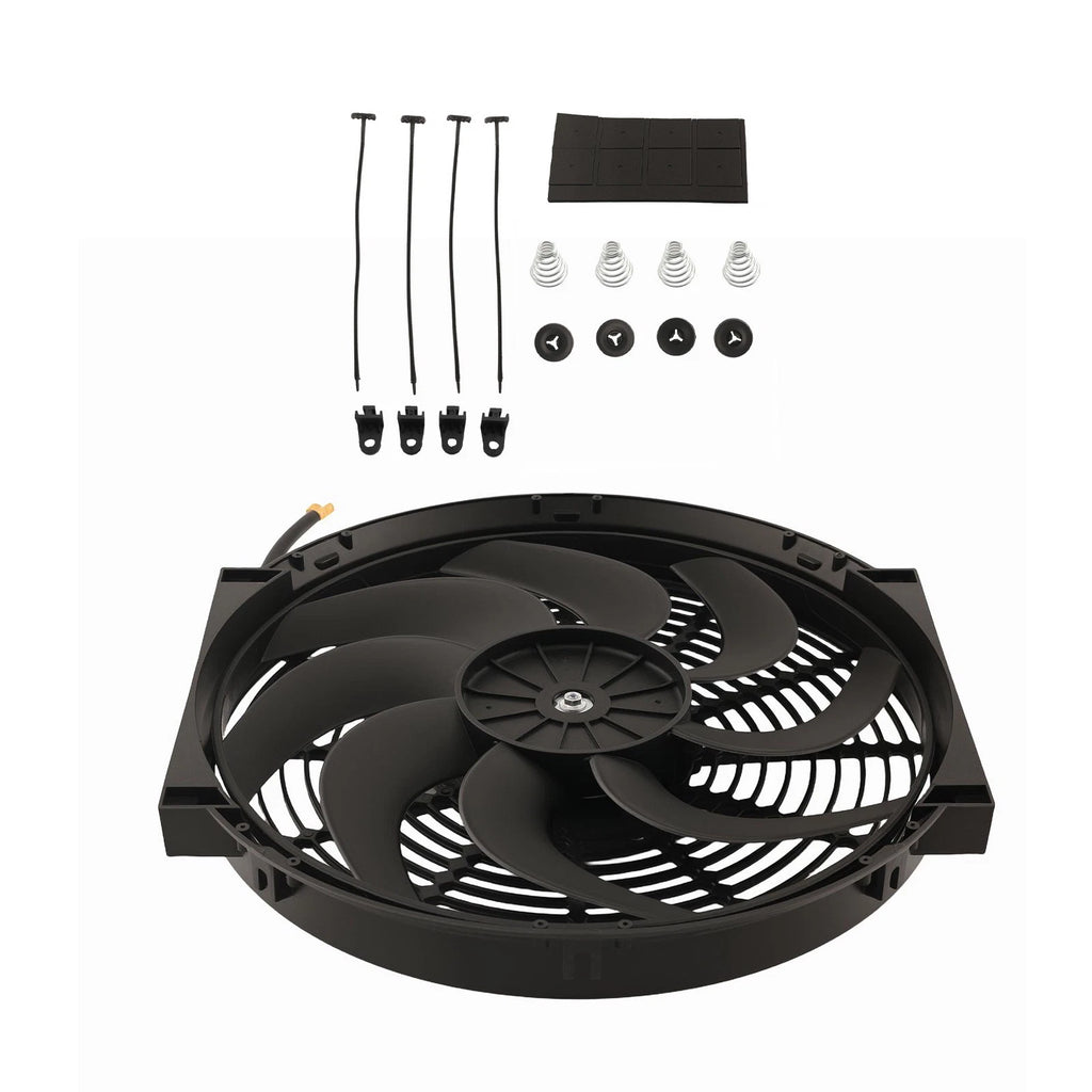 14" Electric Cooling Fan for Universal Fit Radiator Oil Cooler 800CFM 80W