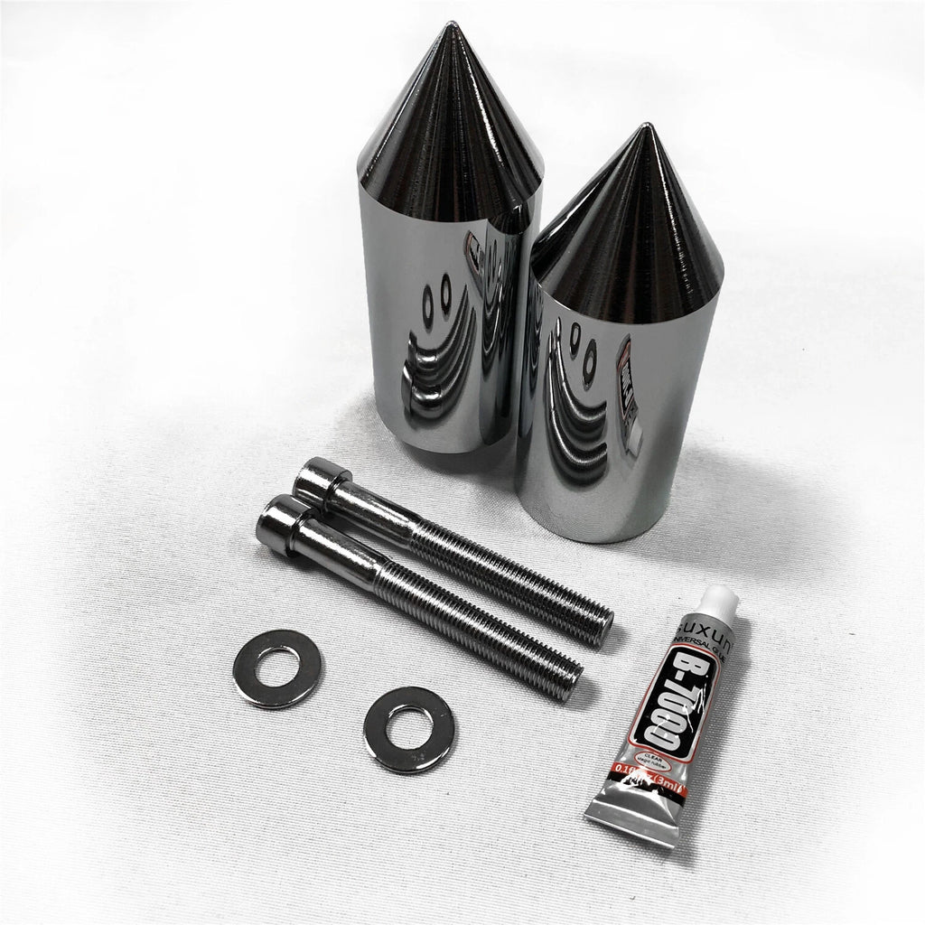 Chrome Spike Frame Slider Falling Protector for Yamaha YZF 600R (1996–2007)