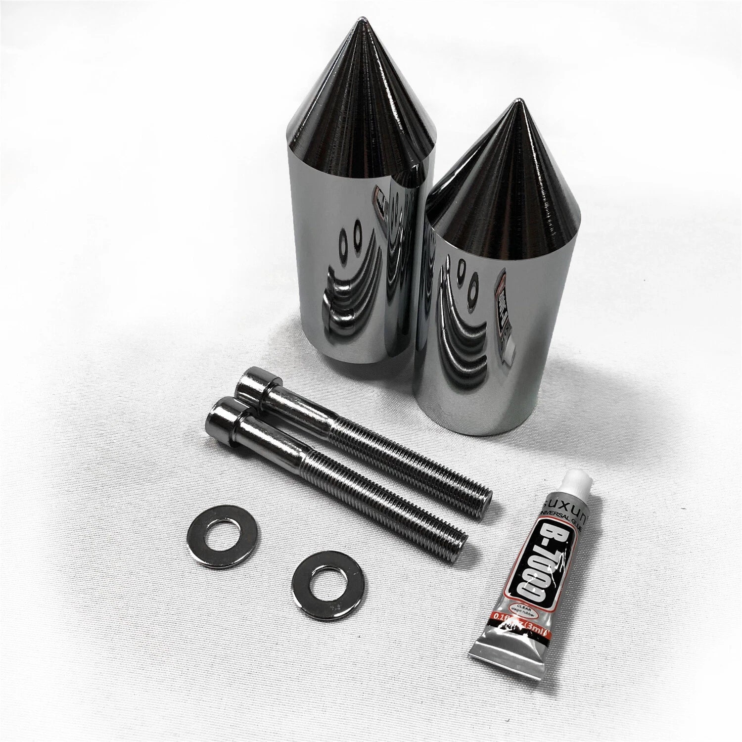 Chrome Spike Frame Slider Falling Protector for Yamaha YZF 600R (1996–2007)
