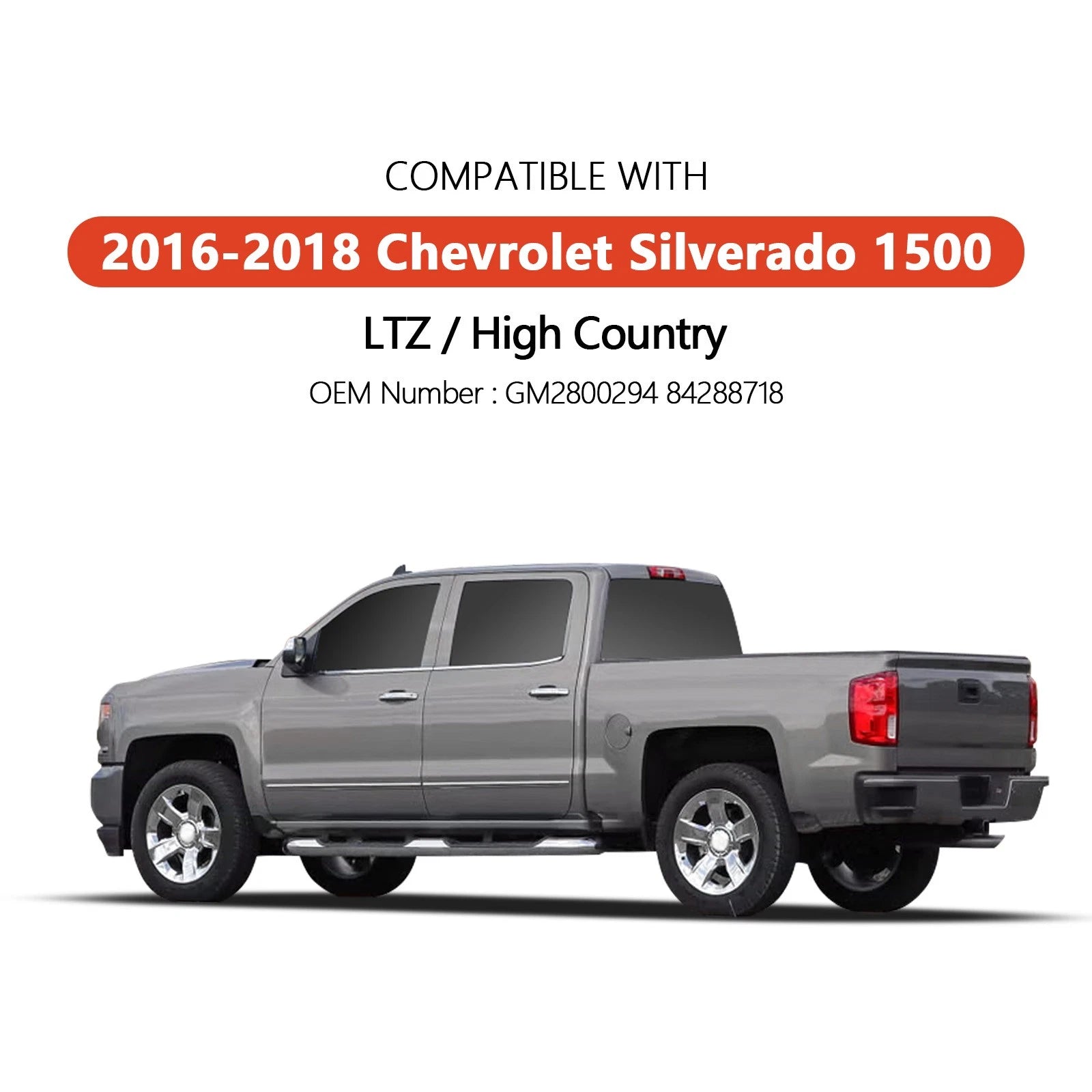 LED Tail Light Left Driver for Chevy Silverado 1500 High Country / LTZ (2016–2018)