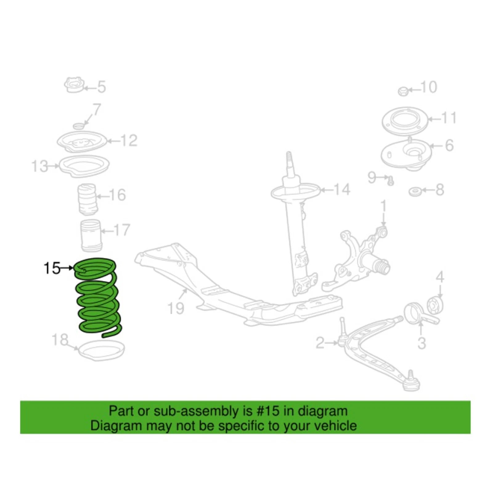 Front Coil Spring 31332228473 for BMW