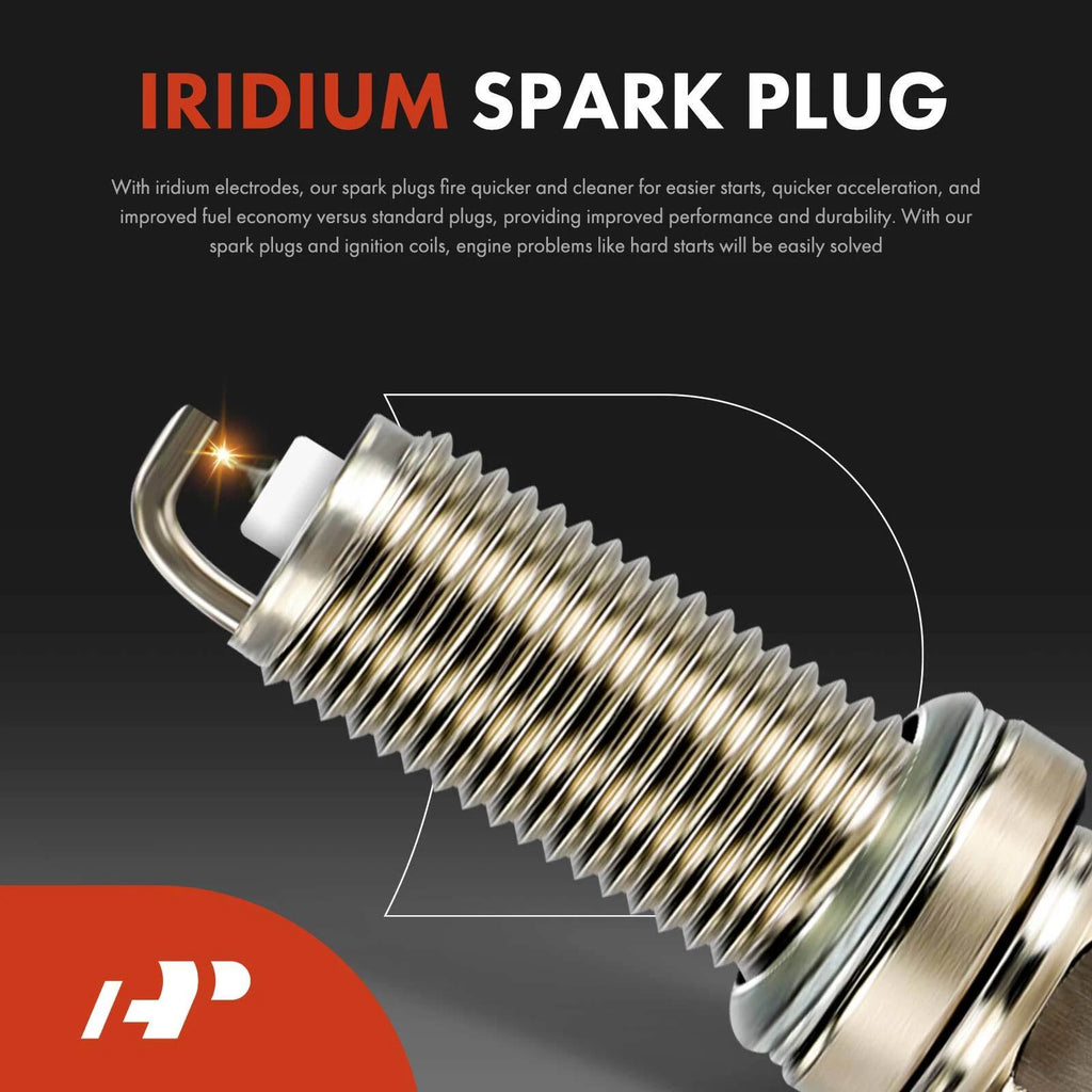 Set of 4 Ignition Coils & 4 Iridium Spark Plugs for Nissan Altima (2007–2013)
