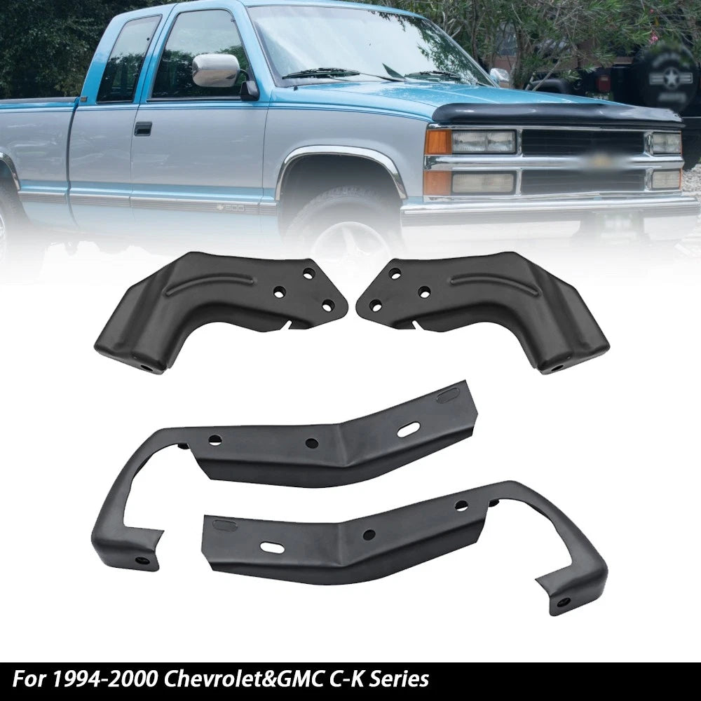 Set of 2 Front Bumper Brackets for Chevrolet GMC C-K Series (1994-2000)