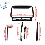 36L Hard Saddlebag Box Trunk for Motorcycle with Support Racks
