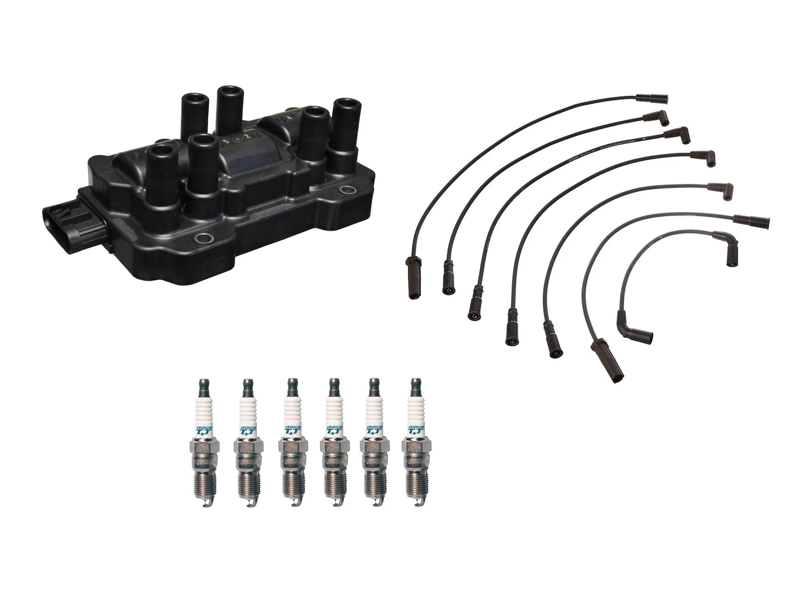 Set of 6 Denso Ignition Coils & Iridium TT Spark Plugs for GM 4.3L V6
