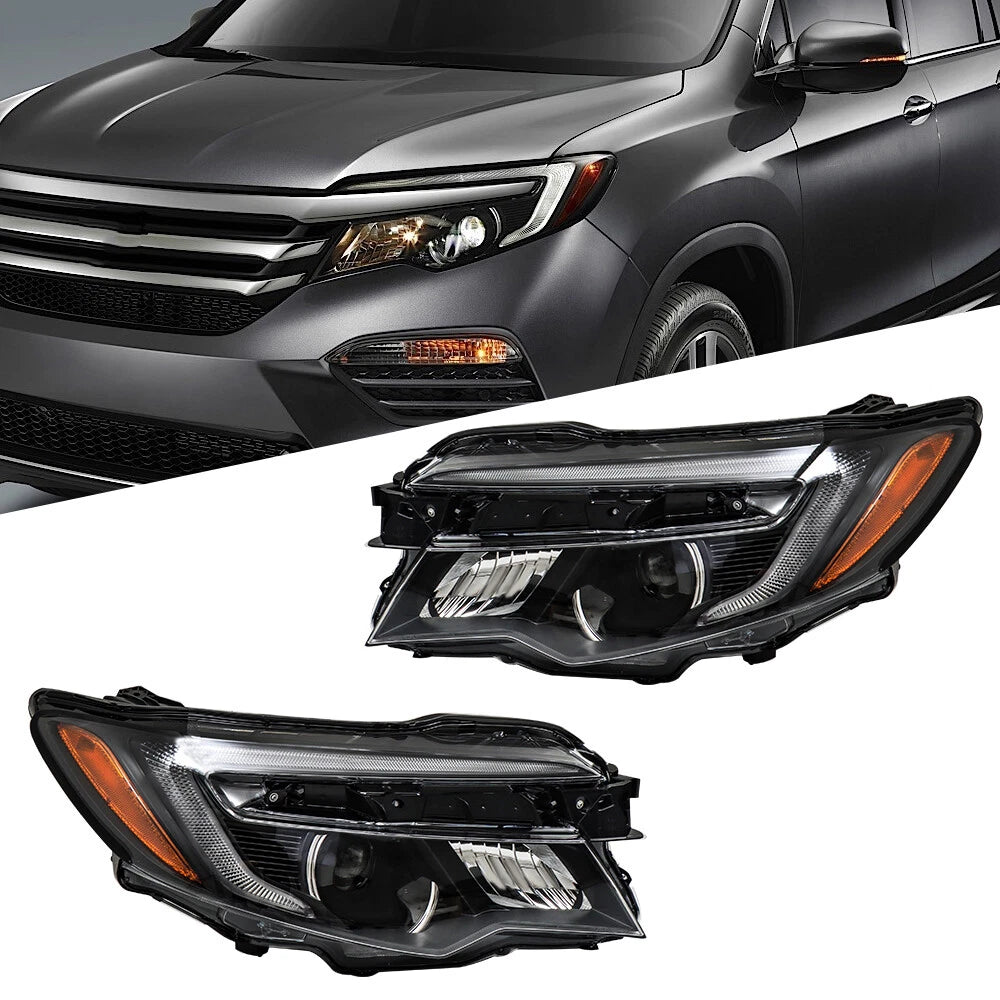 LED Projector Headlights for Honda Pilot (2016â2018) Ridgeline (2017â2020)