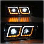 LED Turn Signal Headlight + Tool Box for Western Star 4800 Kenworth W900 (1981–2019)