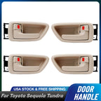 Interior Door Handle Front Rear LH+RH for Toyota Sequoia/Tundra (2001–2007)
