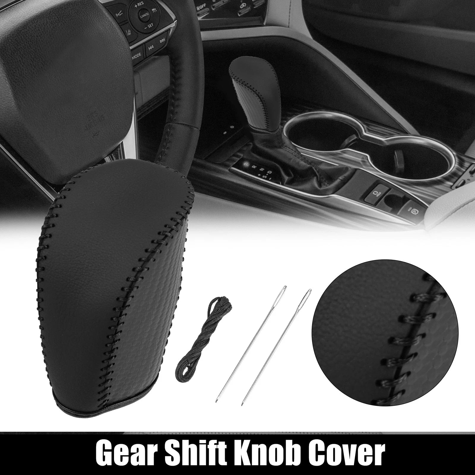 Carbon Fiber Gear Shift Knob Cover for Honda Accord Black Line (2018–2023)