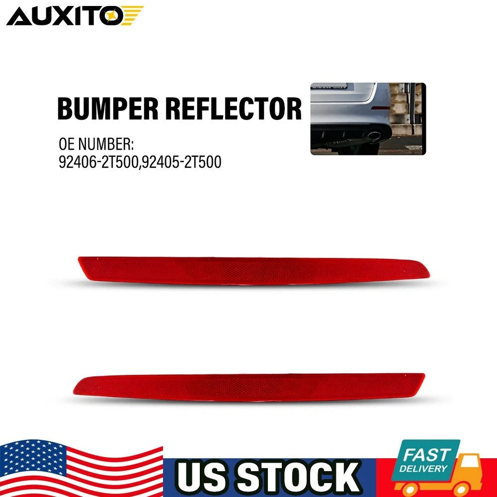 2X Waterproof Bumper Reflectors for Kia Optima (2014–2015)