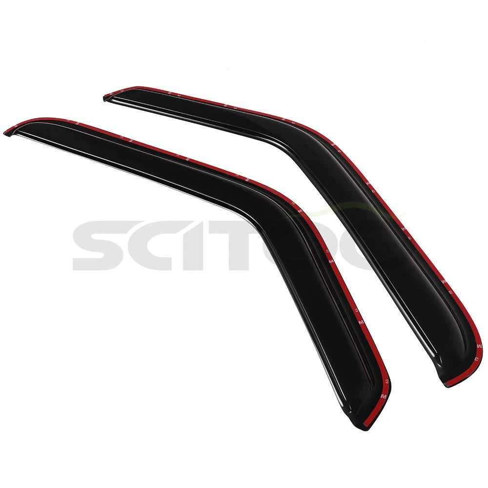 In Channel Tape-On Window Visor Rain Guards for Ford Ranger (1993–2011)