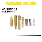 15" Black Stainless Antenna Mast for Ford F-150 (2009–2023)
