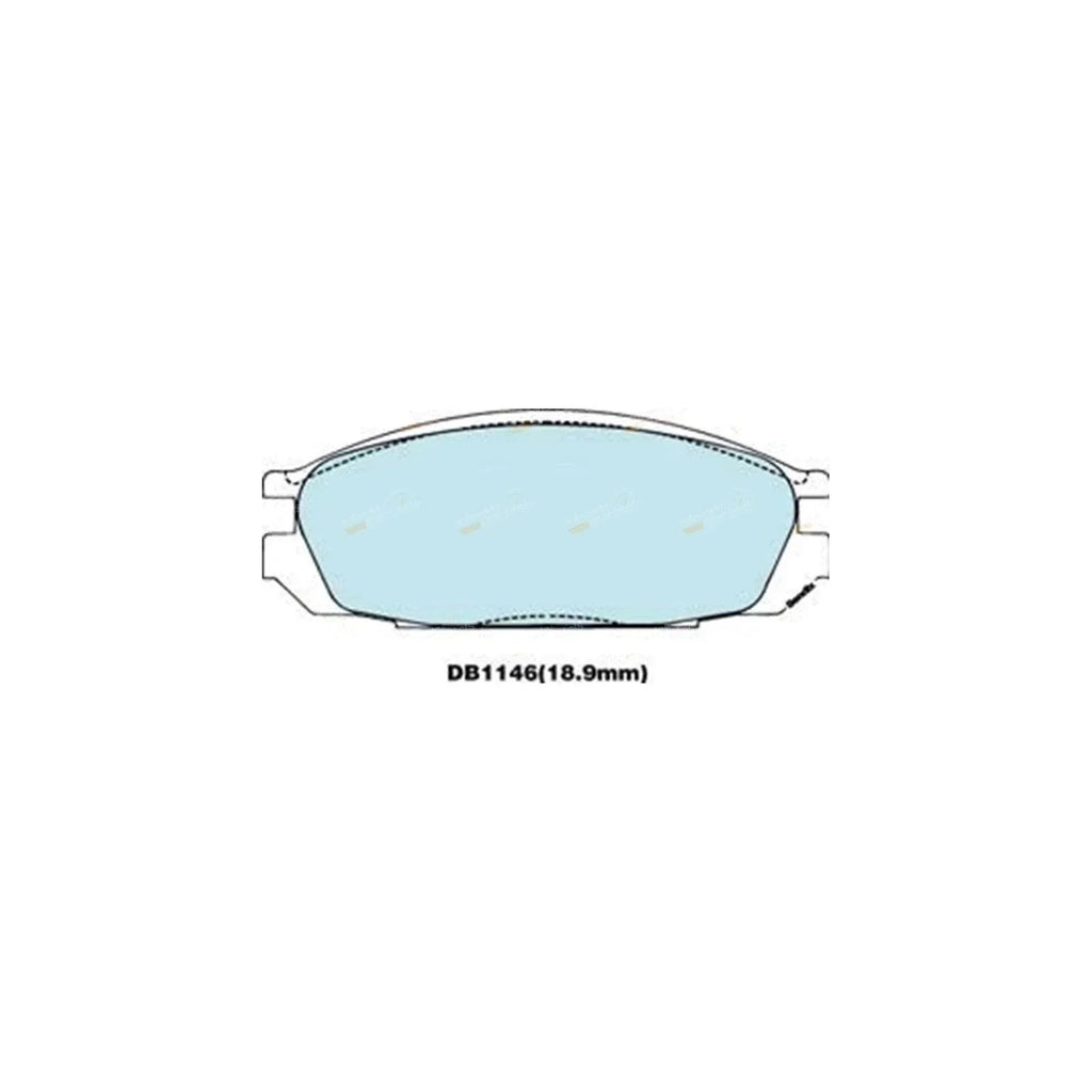 4WD Rear Disc Brake Pad Set for Ford Maverick (1988-1991)