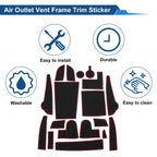 18 Pcs Non-Slip Mat for Hyundai Kona Electric EV (2020–2022) PVC Red