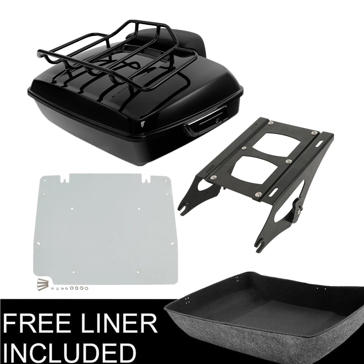 Trunk Pad Mount Rack Base Plate for Harley Electra Glide (2014–2023)