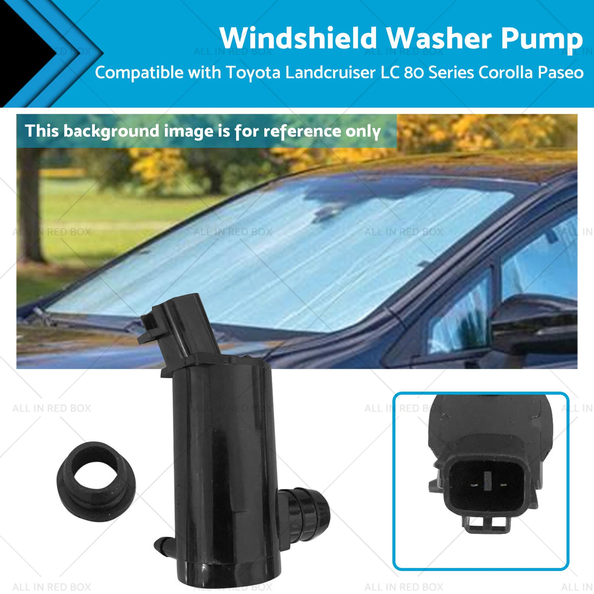 Windscreen Washer Pump for Toyota Landcruiser LC 80, Corolla AE100, E100