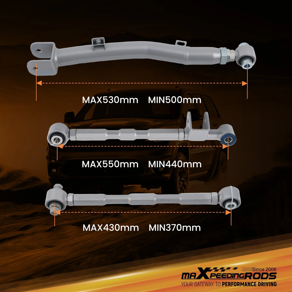 6X Adjustable Rear Suspension Lateral Link for Subaru Impreza WRX/STi (2002–2007)