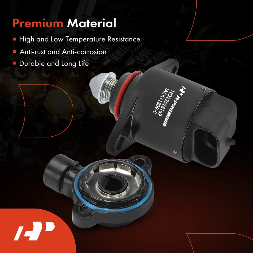 Idle Air Control Valve and Throttle Position Sensor Set for Chevy