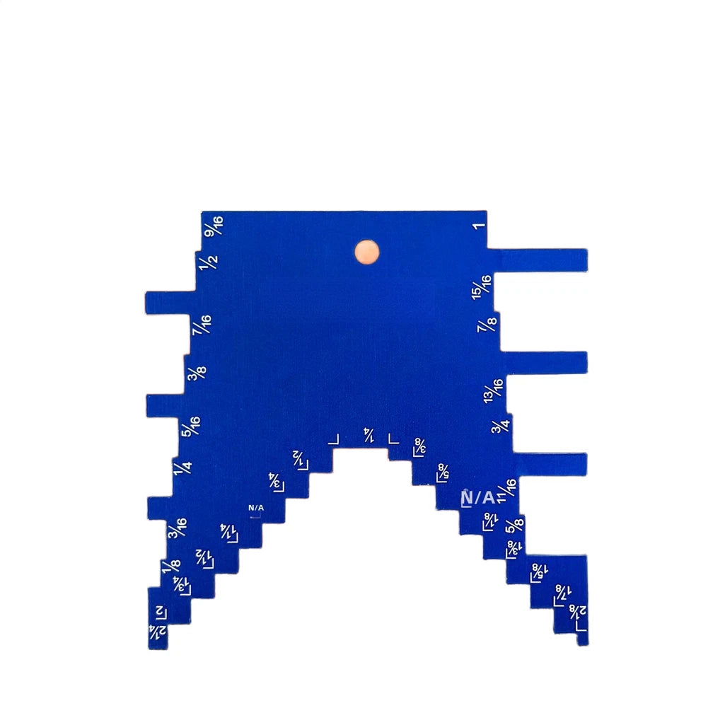 Lightweight Aluminum Woodworking Gauge for Imperial Inch Markings