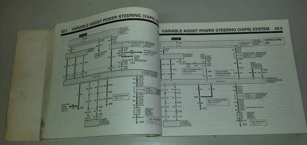 Electrical & Vacuum Manual for Thunderbird Cougar (1990) - FPS-12116-90