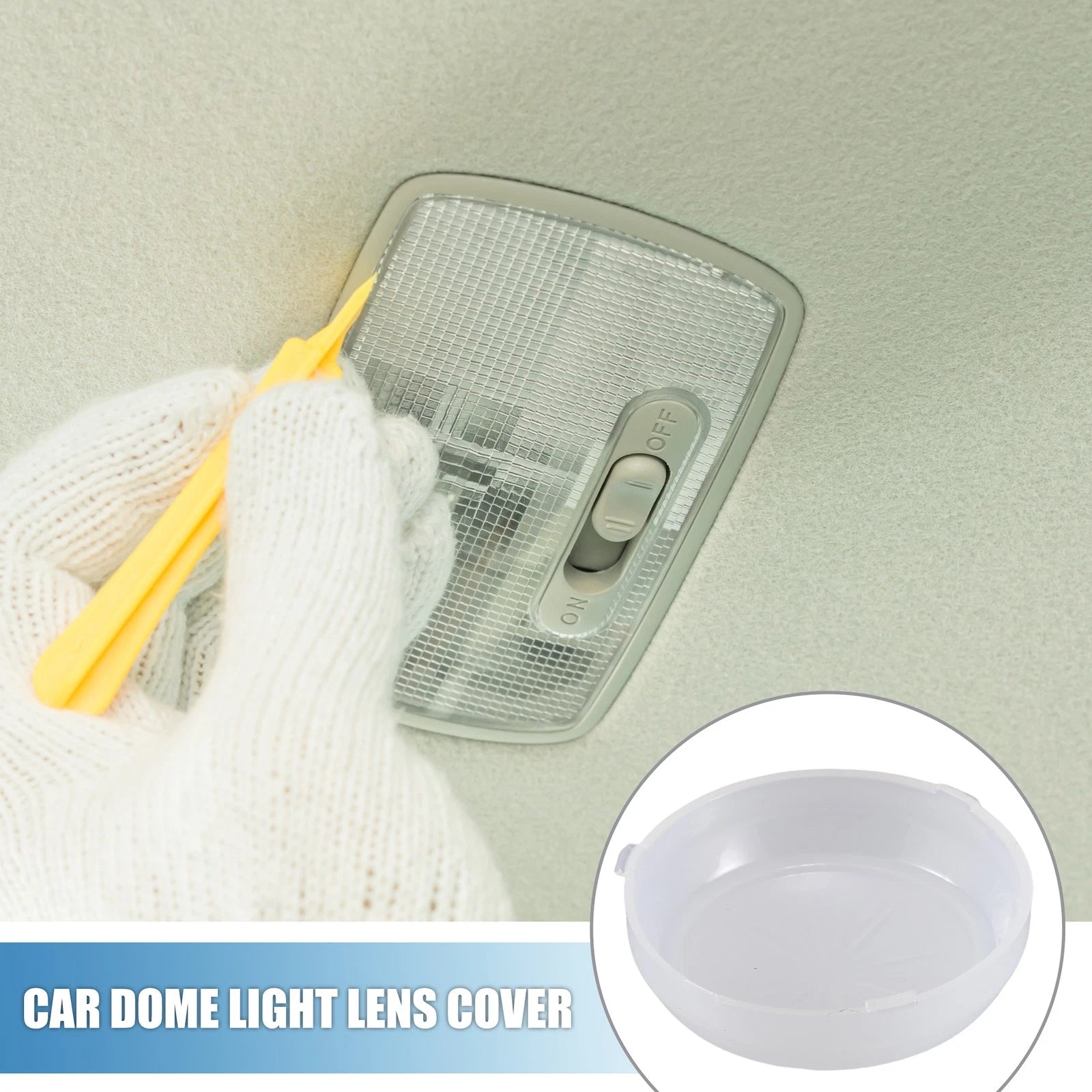 Dome Light Bezel Lens Cover for Chevy Nova (1971–1979) Clear
