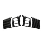 Set of 4 Carbon Fiber Steering Wheel Panel Covers for Nissan 350Z (2006–2009)