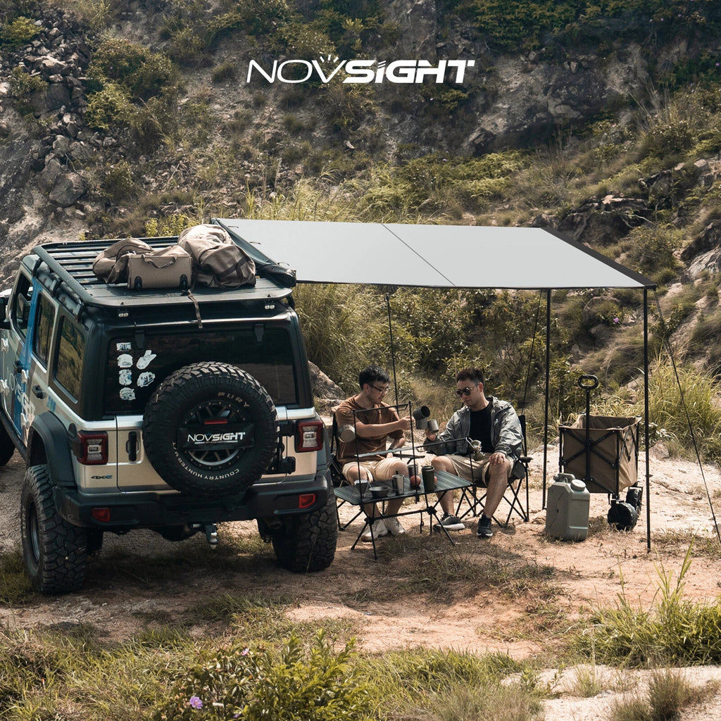 NOVSIGHT Car Side Awning for SUV Rooftop Tent (5.2x8.2ft)