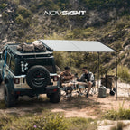 NOVSIGHT Car Side Awning for SUV Rooftop Tent (5.2x8.2ft)