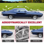Rear Trunk Spoiler Wing Lip for Pontiac GTO (1970–1972) Black Factory Style