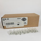 10 Pack Clear Wedge Light Bulbs for Harley Davidson Dyna & Softail (1985–2023) 67136-85