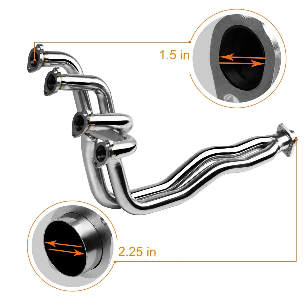 4-2-1 Exhaust Header for VW Cabriolet/Scirocco/GTI Mk1 (1976–1992)