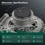 Alternator 180A 11162N for Audi A6 A6 Quattro (2005–2009)