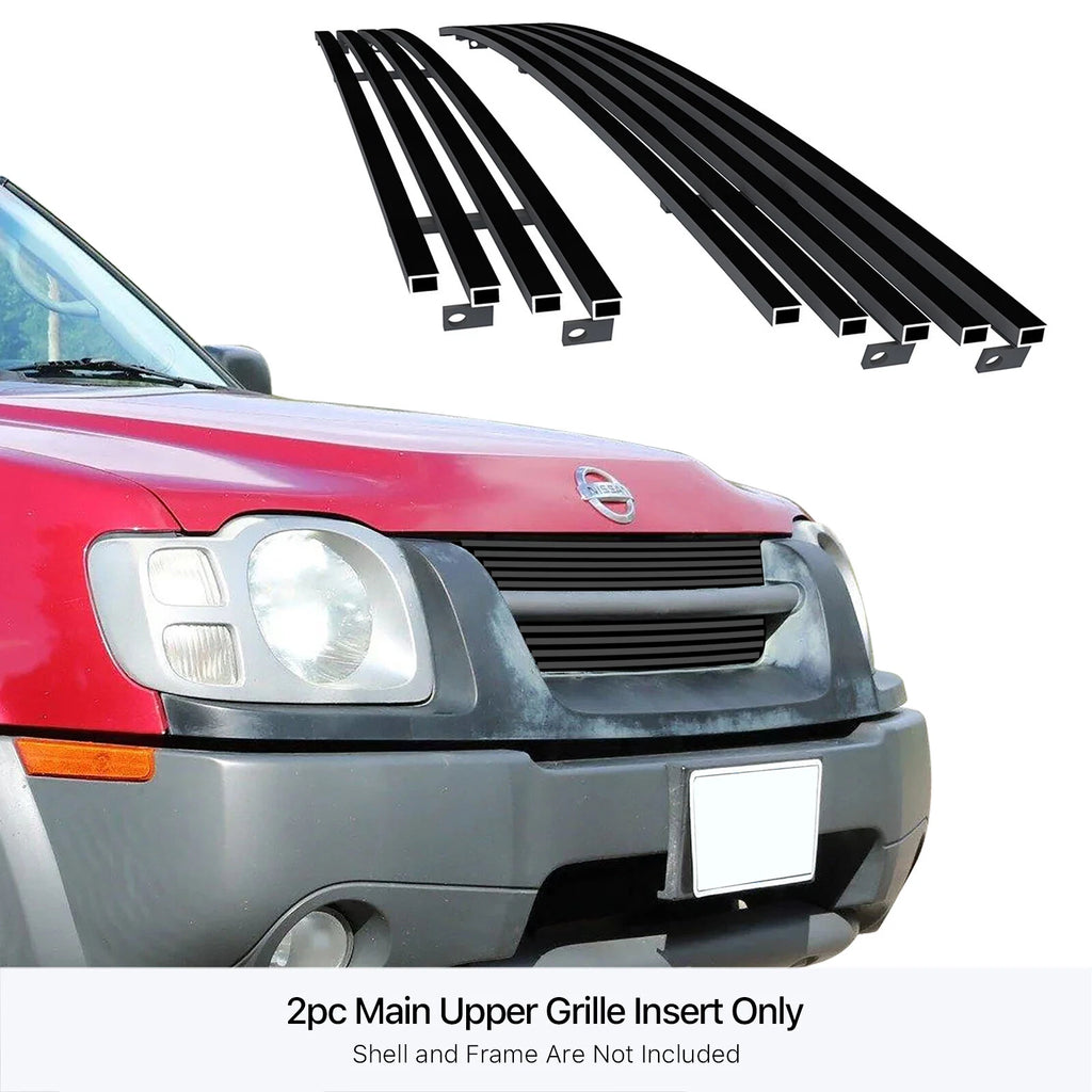 Stainless Black Billet Grille Insert for Nissan Xterra (2002-2004)
