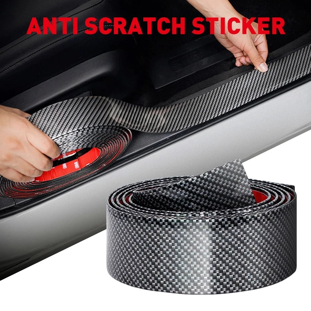 Carbon Door Sill Scuff Plate Cover for - 2m x 3cm