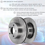 Set of 4 Disc Brake Rotors and Ceramic Pads for Chevrolet Impala (2006–2010)