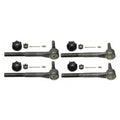 Set of 4 Moog Inner & Outer Steering Tie Rod Ends for GMC Chevrolet Cadillac