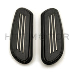 Black Streamline Passenger Floorboard for Harley Touring Road Street Glide (1993–2019)