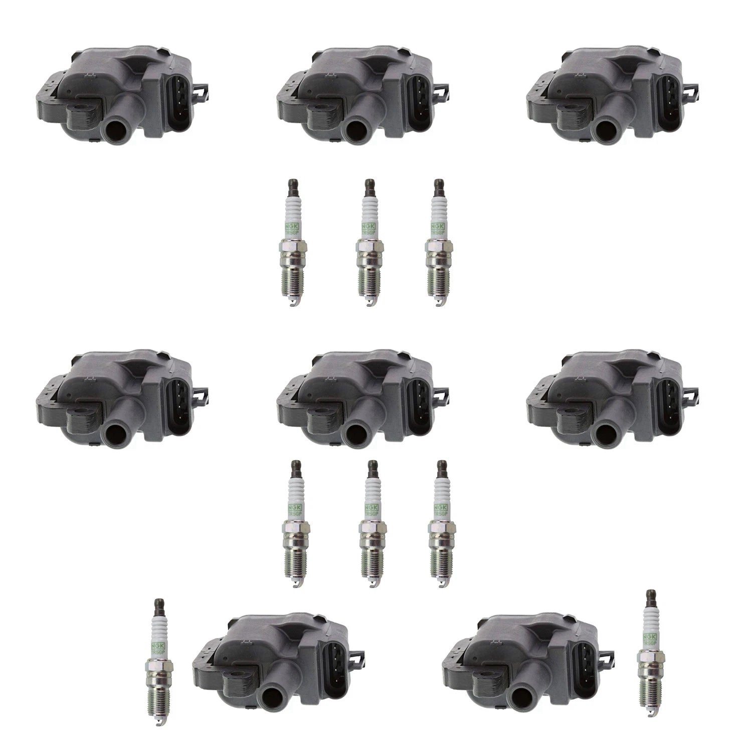 Set of 8 Ignition Coils & NGK Platinum Spark Plugs for Camaro Corvette (1997–2004)