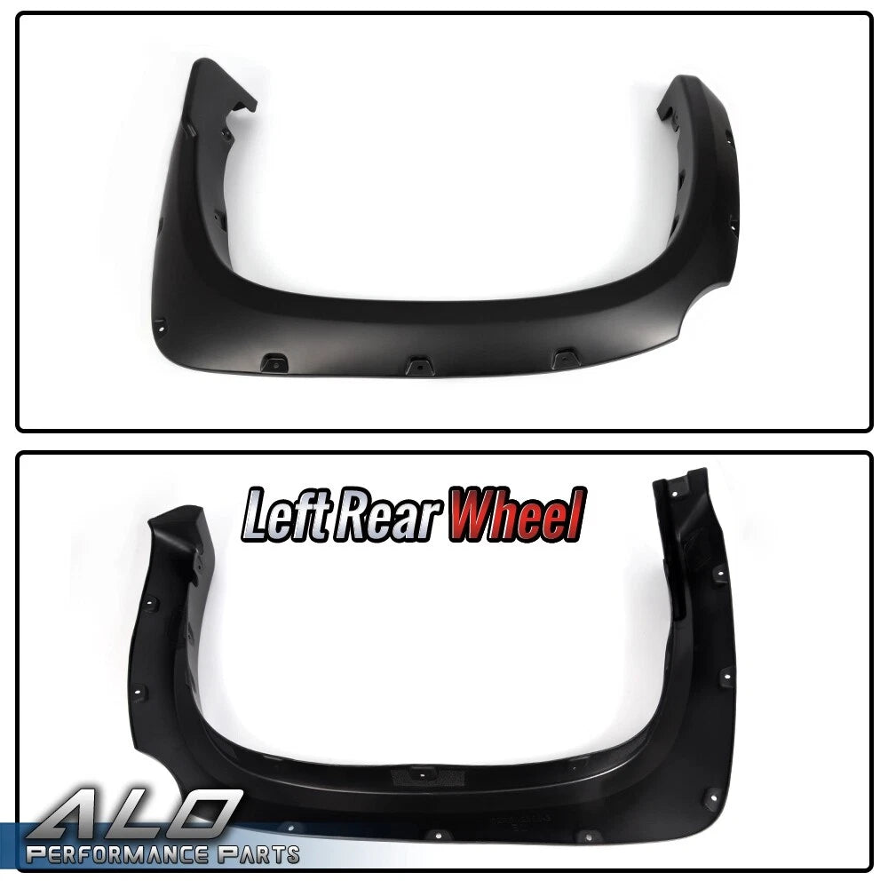 Set of 4 Pocket Rivet Wheel Fender Flares for Toyota Tundra (2014–2021)