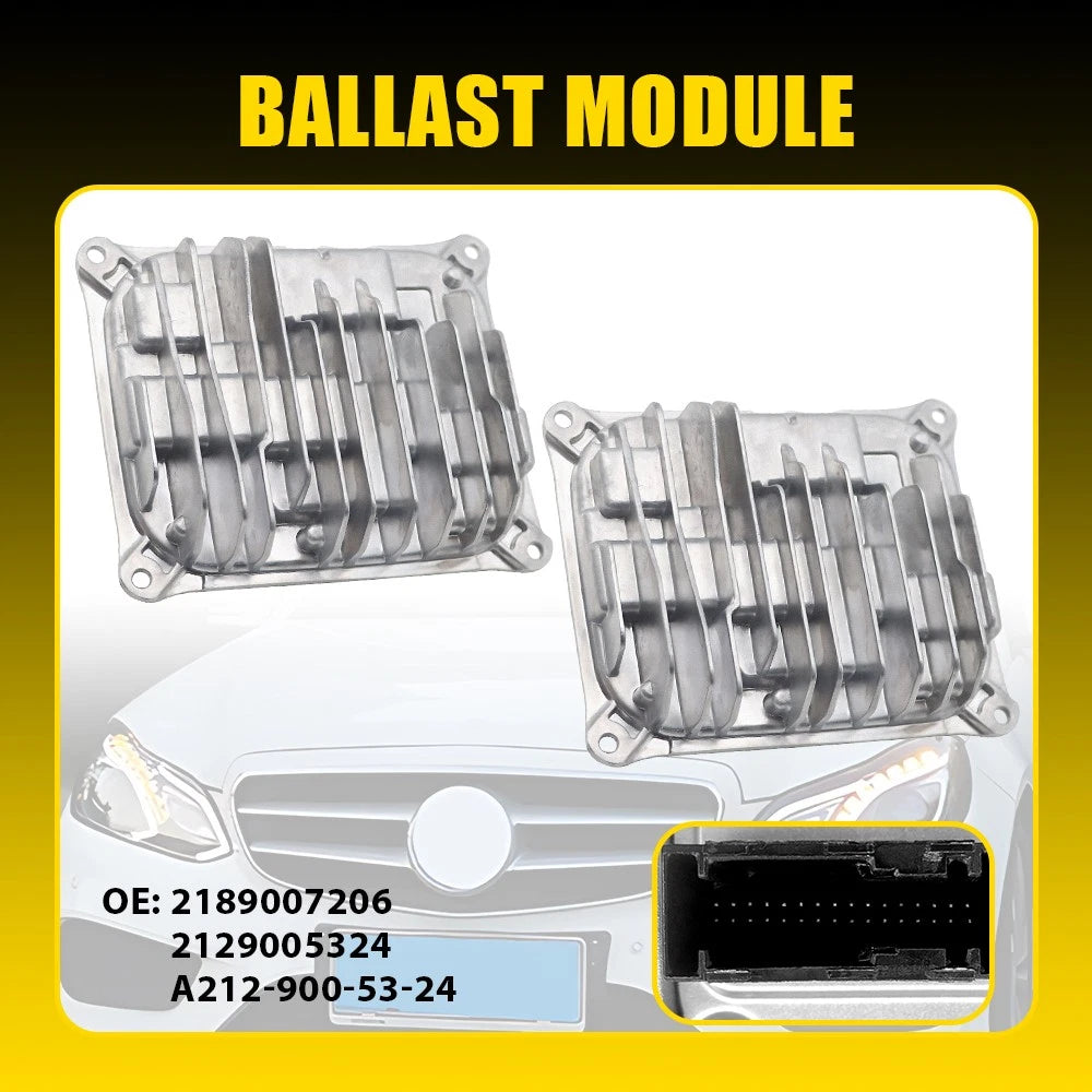 2X LED Ballast Headlight Control Unit for Mercedes-Benz E250 E300 E350 E400 (2014–2016)