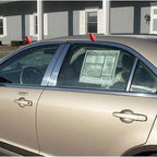6pc Luxury FX Stainless Steel Window Trim Package for Lincoln Zephyr (2006)
