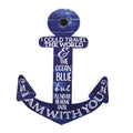Decorative Anchor Wall Plaque 24" x 18" for Home Decor