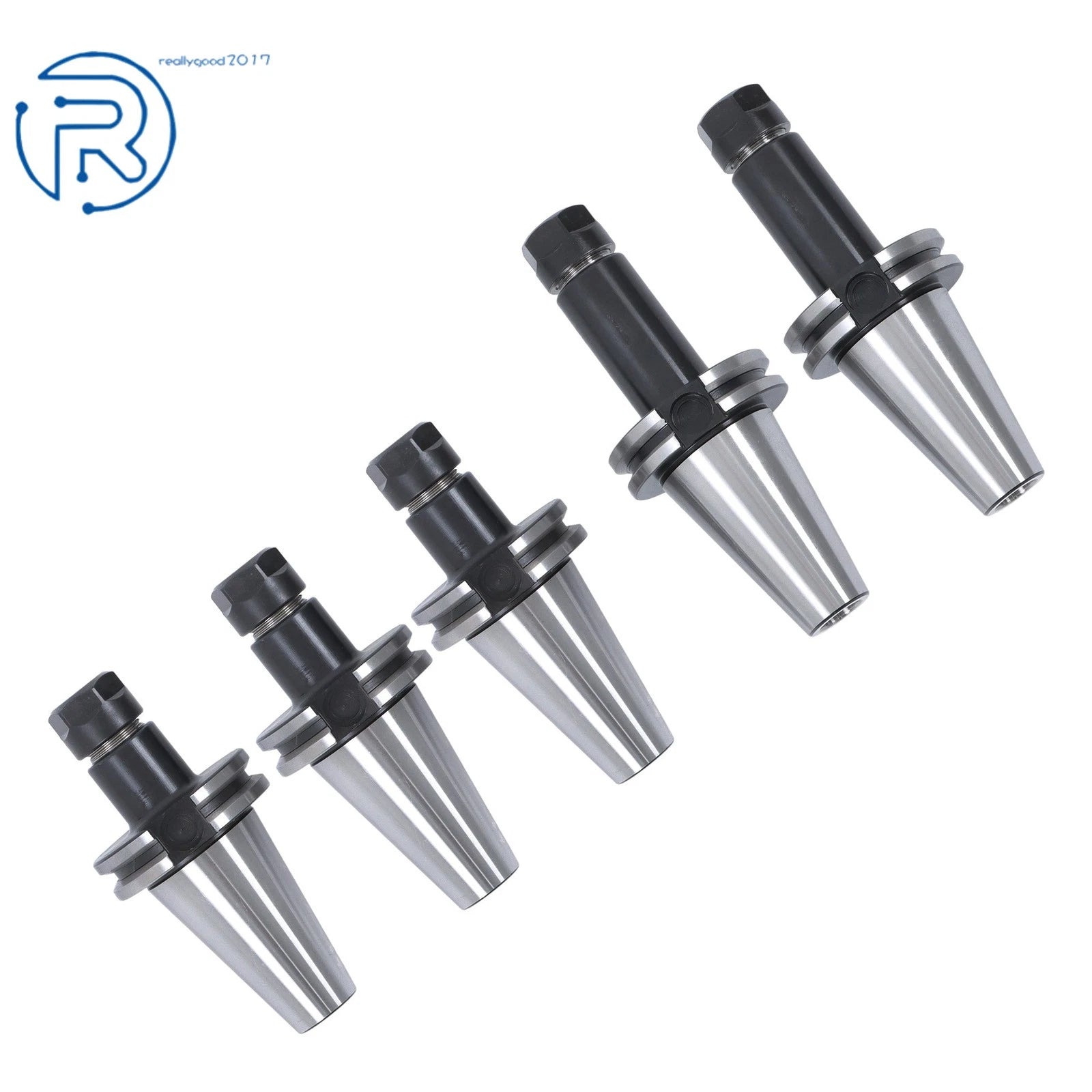 Set of 5 CAT40-ER16 Collet Chucks for CNC Machines 