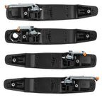 4PCS Black Exterior Door Handle for Chevrolet Silverado & GMC Sierra (2007-2014)