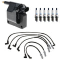 Set of 6 Hitachi Ignition Coils & Denso Iridium Spark Plugs for Dakota V6 (1997–2004)